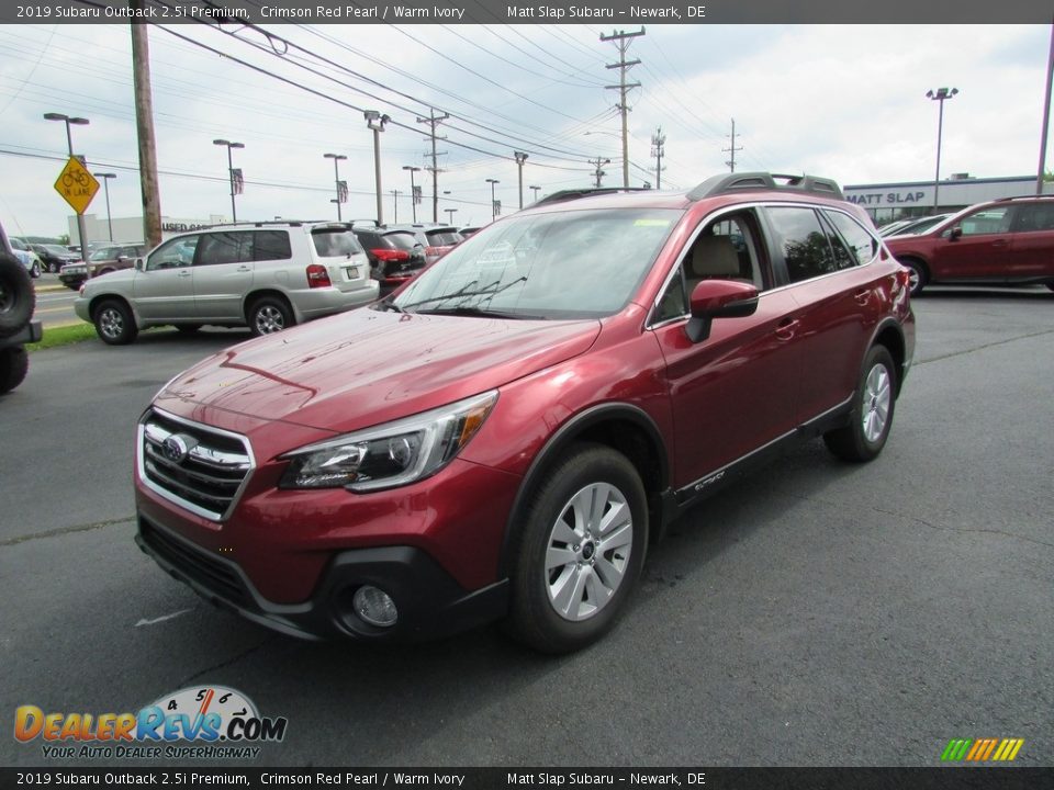 2019 Subaru Outback 2.5i Premium Crimson Red Pearl / Warm Ivory Photo #2