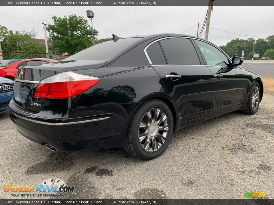 2009 Hyundai Genesis 3.8 Sedan Black Noir Pearl / Black Photo #3