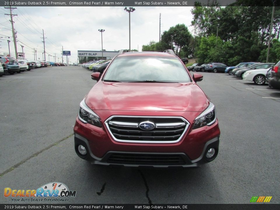 2019 Subaru Outback 2.5i Premium Crimson Red Pearl / Warm Ivory Photo #3