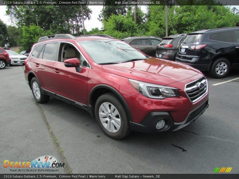 2019 Subaru Outback 2.5i Premium Crimson Red Pearl / Warm Ivory Photo #4