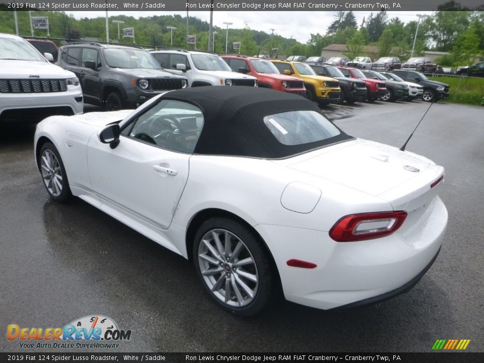 2019 Fiat 124 Spider Lusso Roadster White / Saddle Photo #3