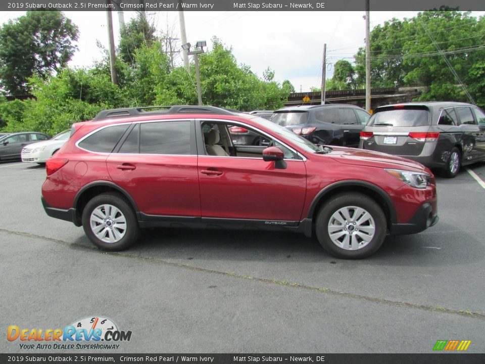 2019 Subaru Outback 2.5i Premium Crimson Red Pearl / Warm Ivory Photo #5