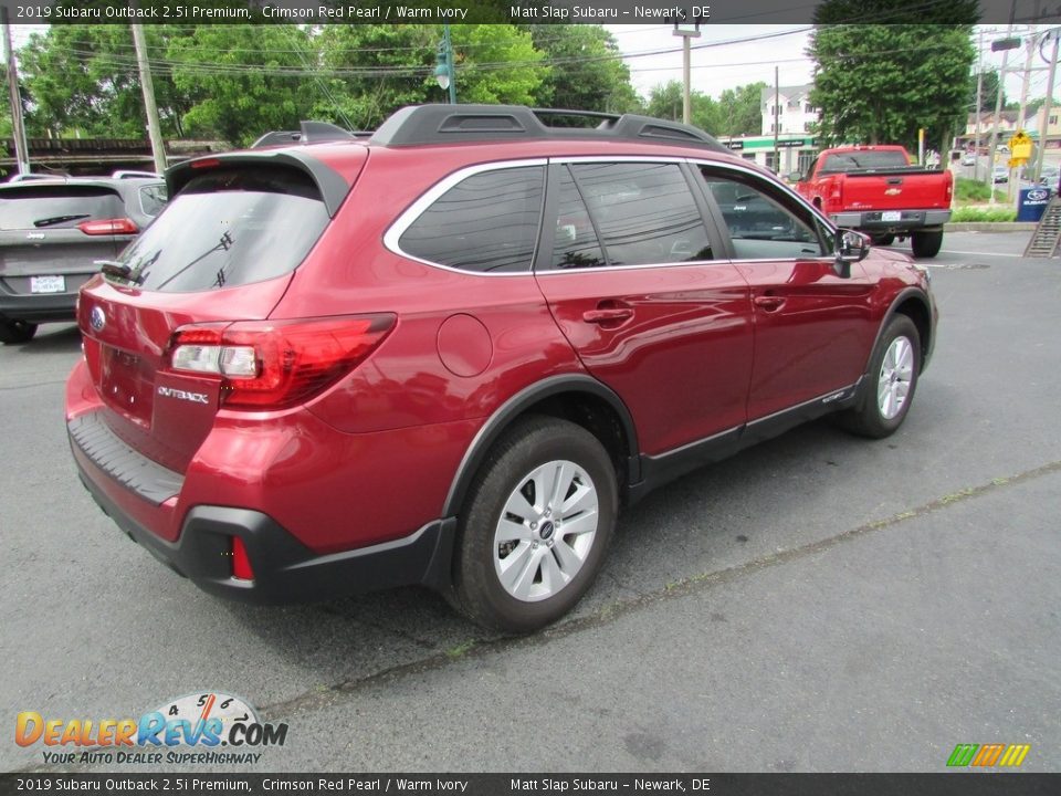 2019 Subaru Outback 2.5i Premium Crimson Red Pearl / Warm Ivory Photo #6