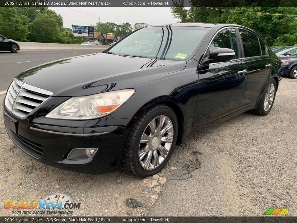 2009 Hyundai Genesis 3.8 Sedan Black Noir Pearl / Black Photo #7