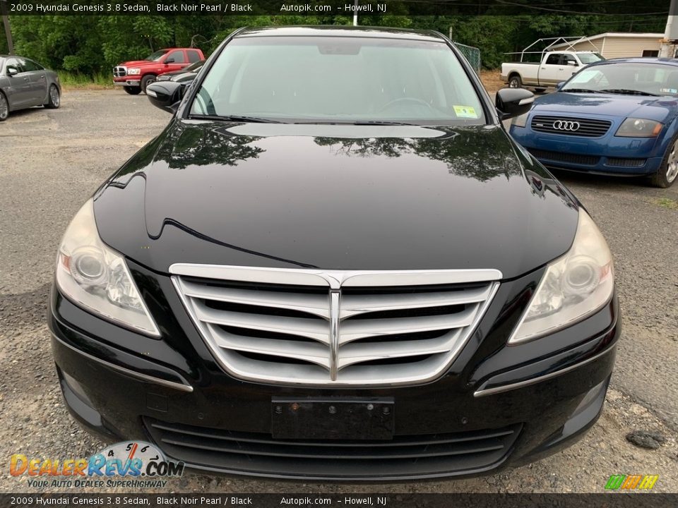 2009 Hyundai Genesis 3.8 Sedan Black Noir Pearl / Black Photo #8