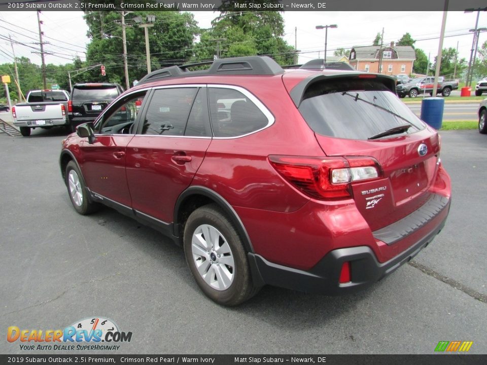 2019 Subaru Outback 2.5i Premium Crimson Red Pearl / Warm Ivory Photo #8