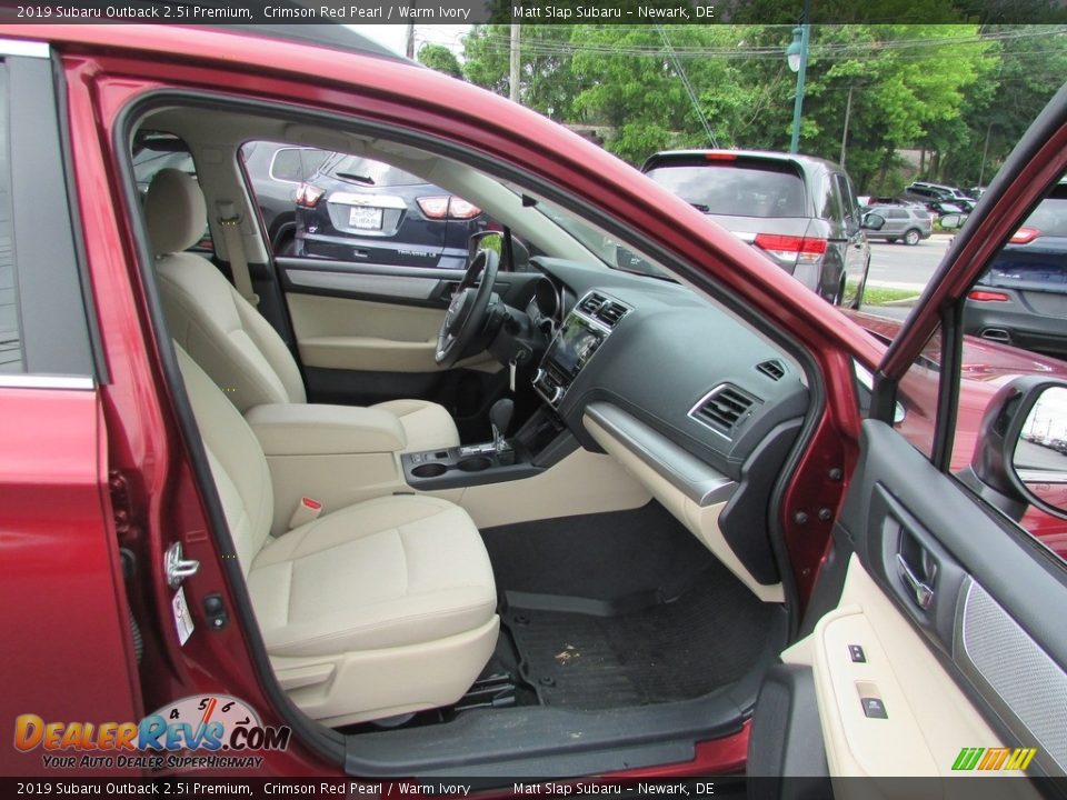 2019 Subaru Outback 2.5i Premium Crimson Red Pearl / Warm Ivory Photo #18