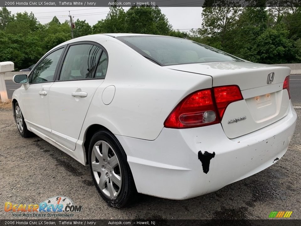 2006 Honda Civic LX Sedan Taffeta White / Ivory Photo #4