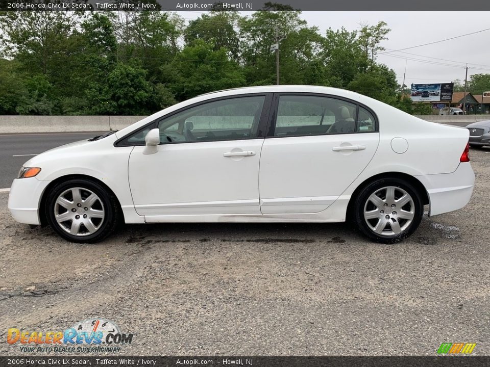 2006 Honda Civic LX Sedan Taffeta White / Ivory Photo #5