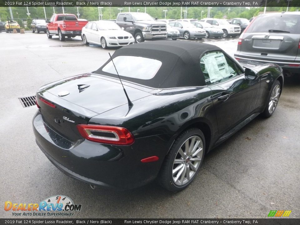 2019 Fiat 124 Spider Lusso Roadster Black / Nero (Black) Photo #5