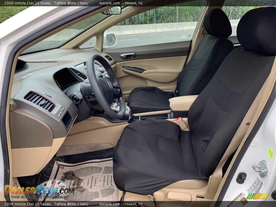 2006 Honda Civic LX Sedan Taffeta White / Ivory Photo #10