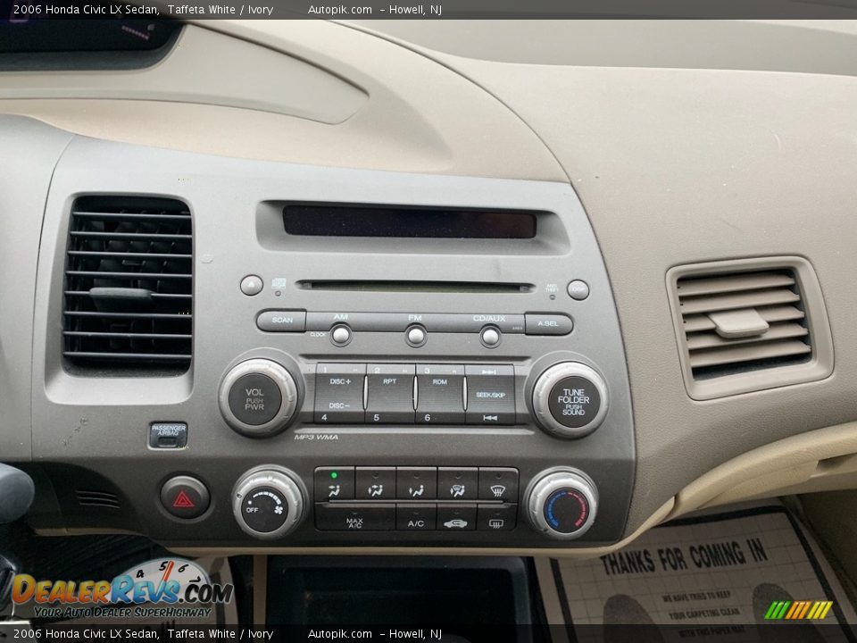 2006 Honda Civic LX Sedan Taffeta White / Ivory Photo #15