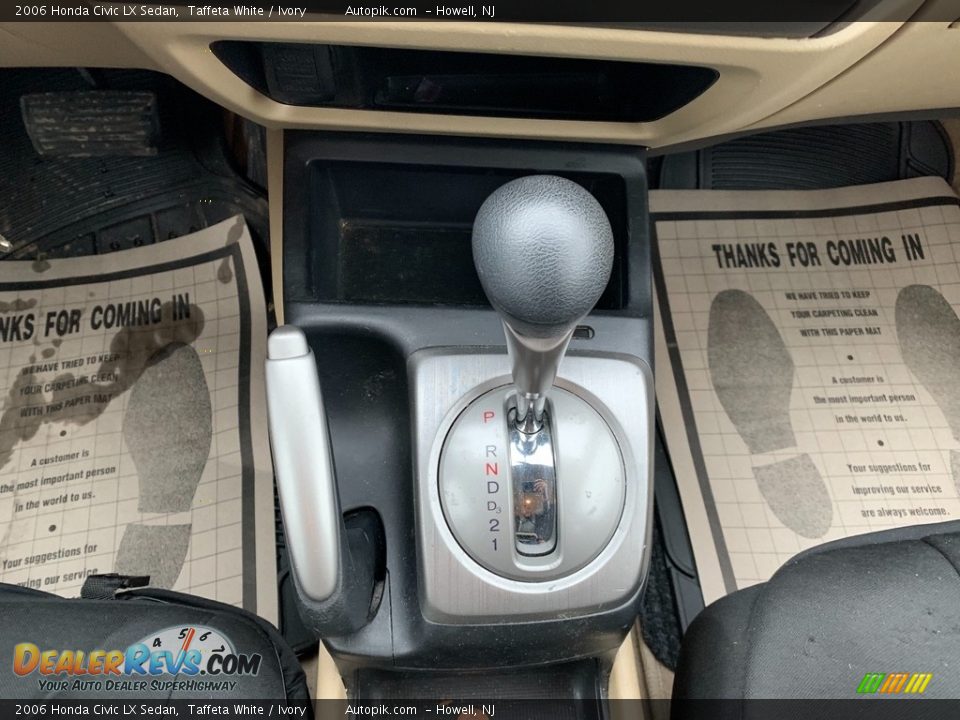 2006 Honda Civic LX Sedan Taffeta White / Ivory Photo #16