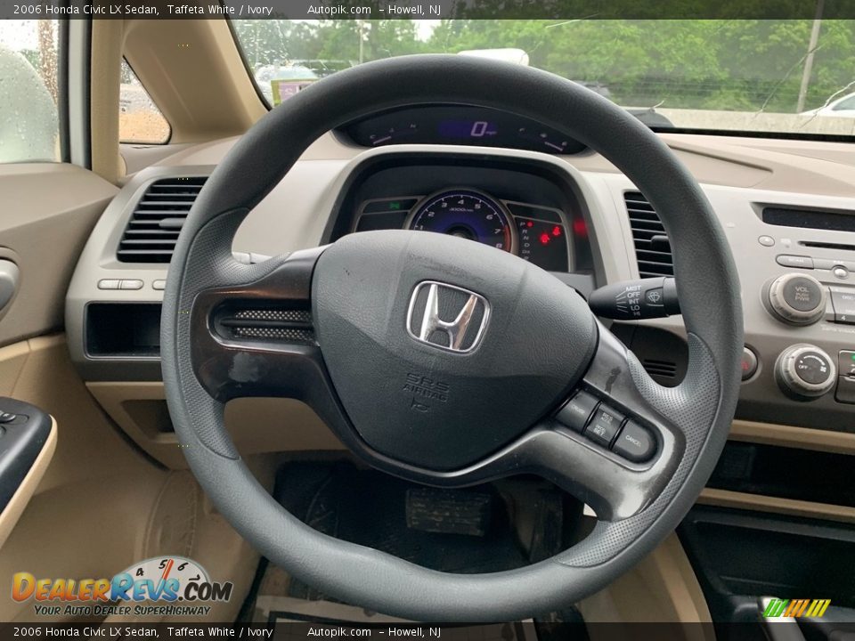 2006 Honda Civic LX Sedan Taffeta White / Ivory Photo #17