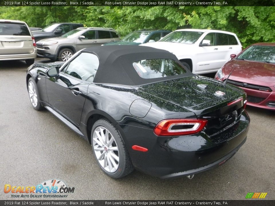 2019 Fiat 124 Spider Lusso Roadster Black / Saddle Photo #4