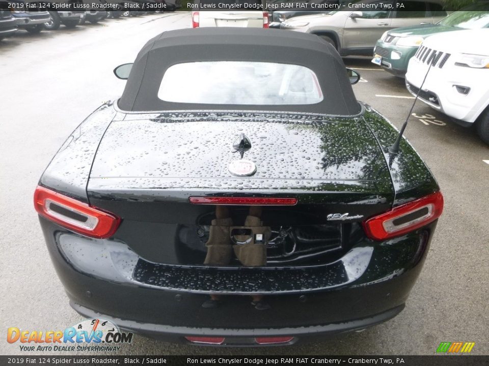 2019 Fiat 124 Spider Lusso Roadster Black / Saddle Photo #5