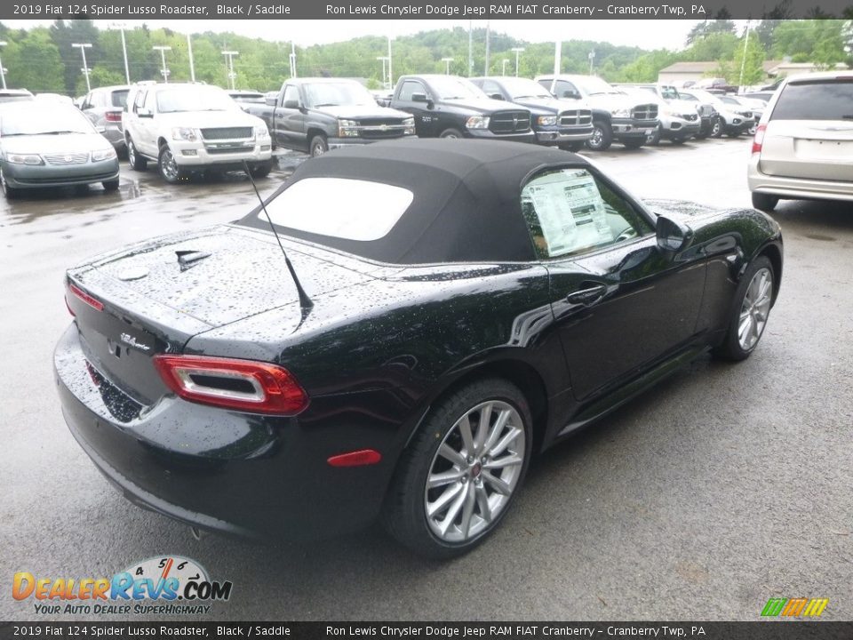 2019 Fiat 124 Spider Lusso Roadster Black / Saddle Photo #6