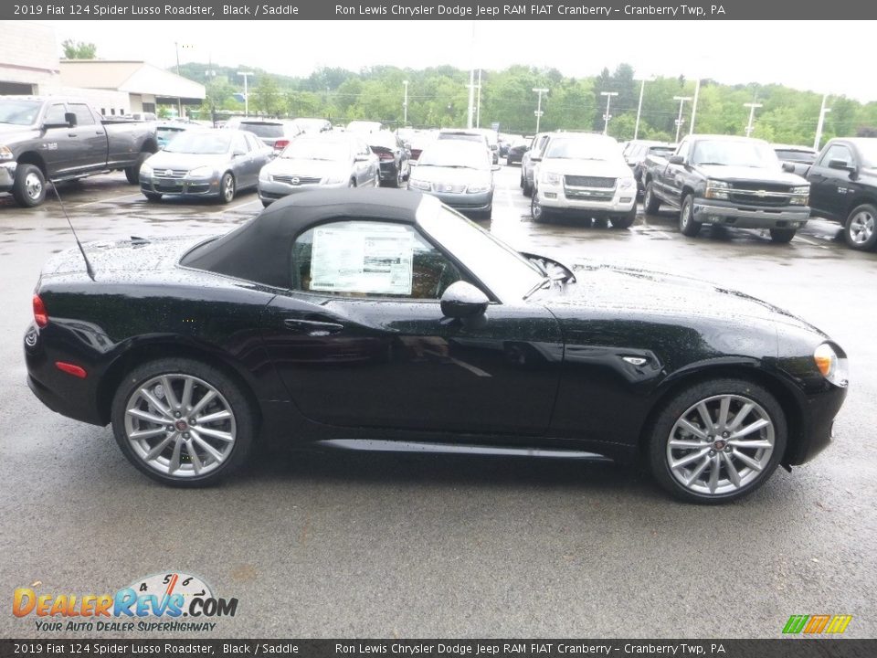 2019 Fiat 124 Spider Lusso Roadster Black / Saddle Photo #7