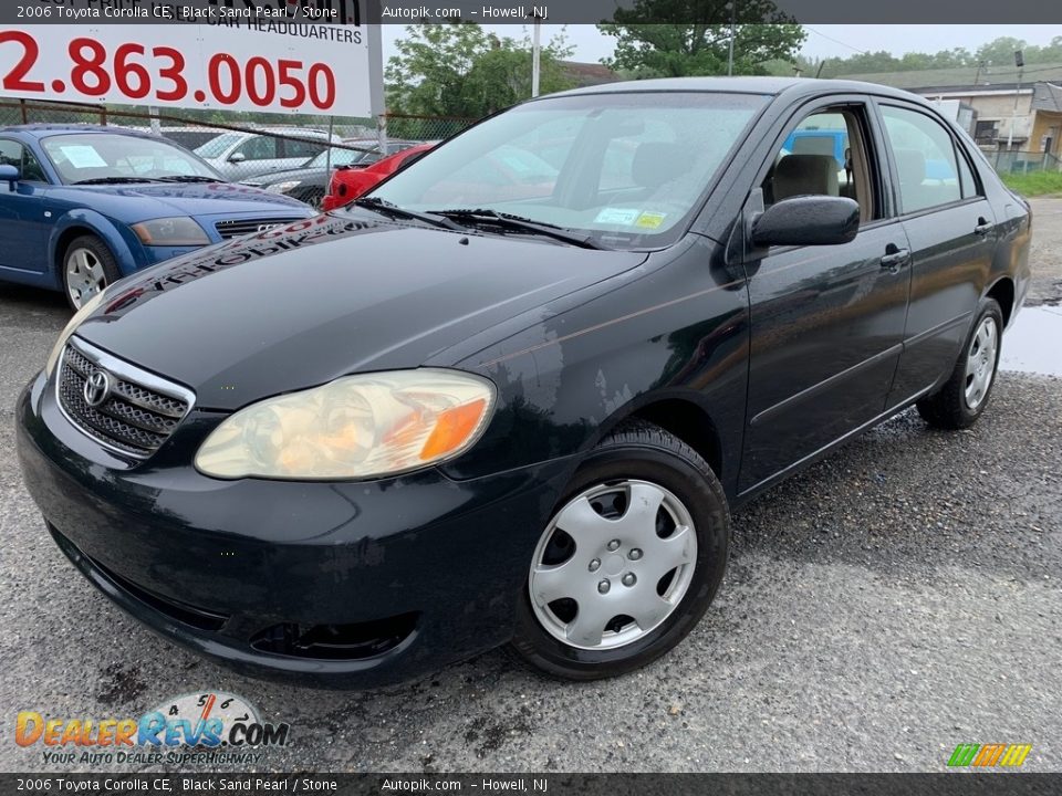 2006 Toyota Corolla CE Black Sand Pearl / Stone Photo #1