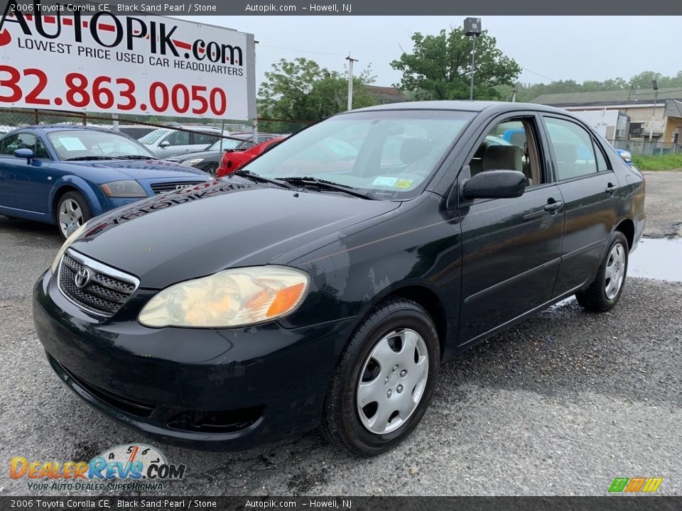 2006 Toyota Corolla CE Black Sand Pearl / Stone Photo #2