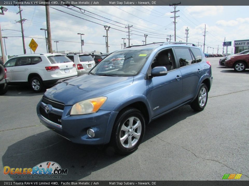 2011 Toyota RAV4 V6 Limited 4WD Pacific Blue Metallic / Ash Photo #2