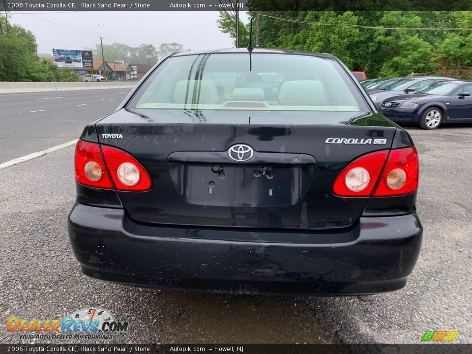 2006 Toyota Corolla CE Black Sand Pearl / Stone Photo #5