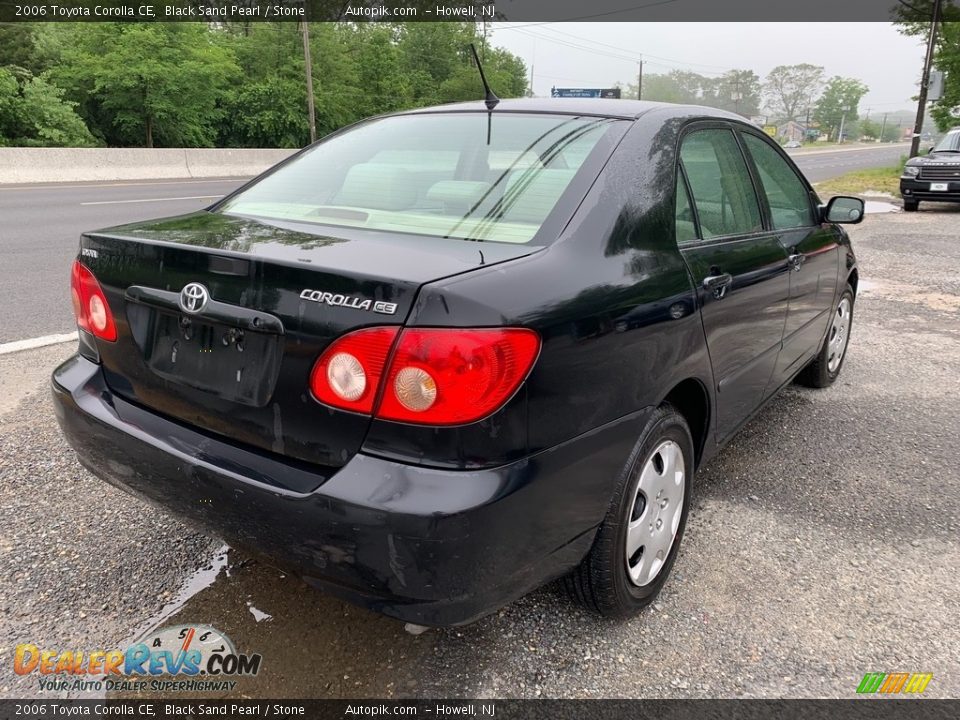 2006 Toyota Corolla CE Black Sand Pearl / Stone Photo #6