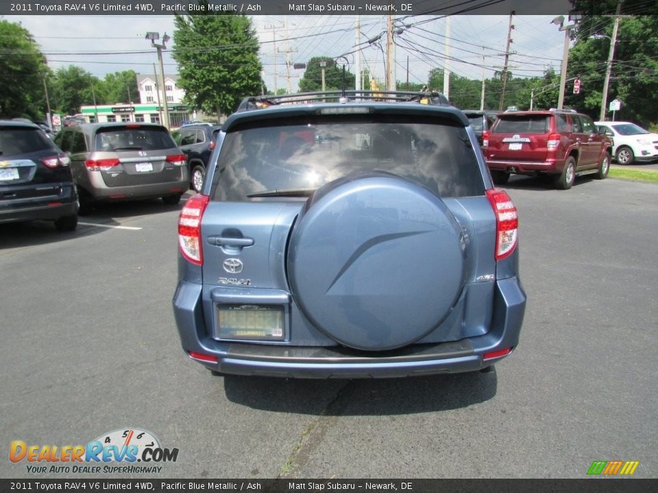 2011 Toyota RAV4 V6 Limited 4WD Pacific Blue Metallic / Ash Photo #7