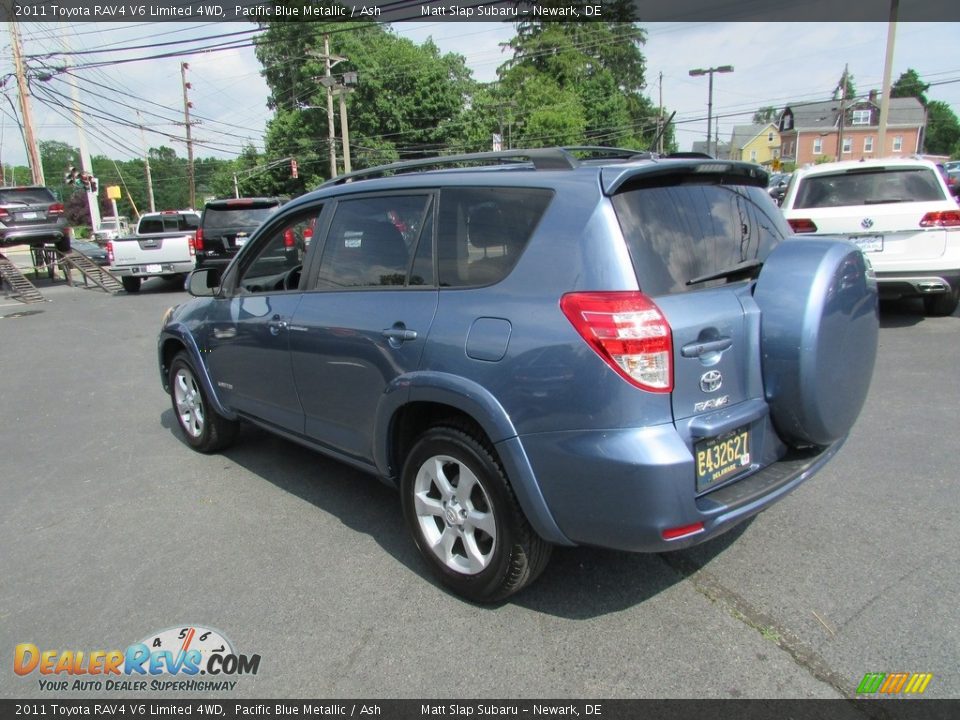 2011 Toyota RAV4 V6 Limited 4WD Pacific Blue Metallic / Ash Photo #8