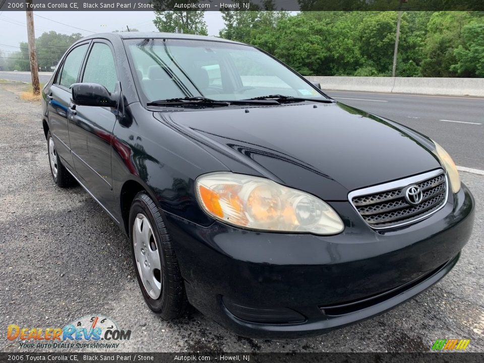 2006 Toyota Corolla CE Black Sand Pearl / Stone Photo #8