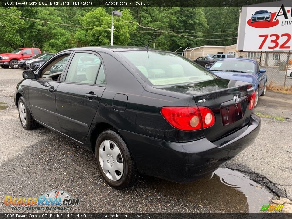 2006 Toyota Corolla CE Black Sand Pearl / Stone Photo #9