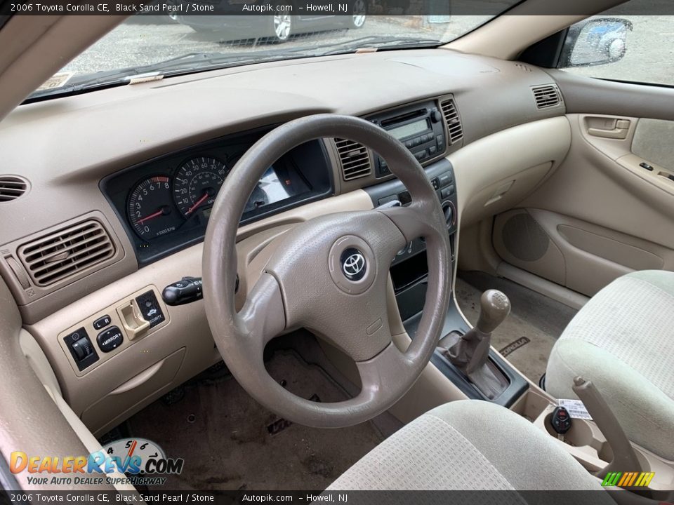 2006 Toyota Corolla CE Black Sand Pearl / Stone Photo #11