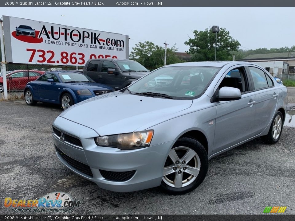 2008 Mitsubishi Lancer ES Graphite Gray Pearl / Black Photo #1