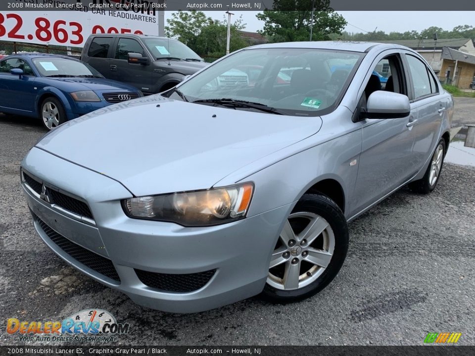 2008 Mitsubishi Lancer ES Graphite Gray Pearl / Black Photo #2