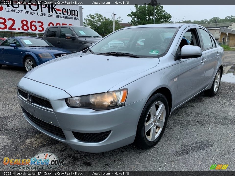 2008 Mitsubishi Lancer ES Graphite Gray Pearl / Black Photo #3