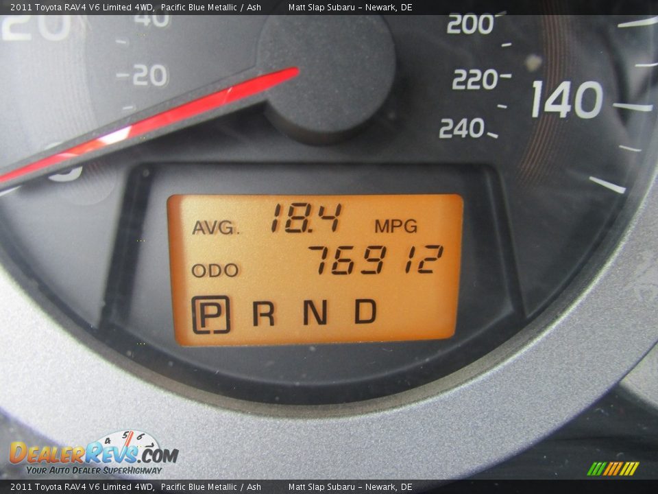 2011 Toyota RAV4 V6 Limited 4WD Pacific Blue Metallic / Ash Photo #28