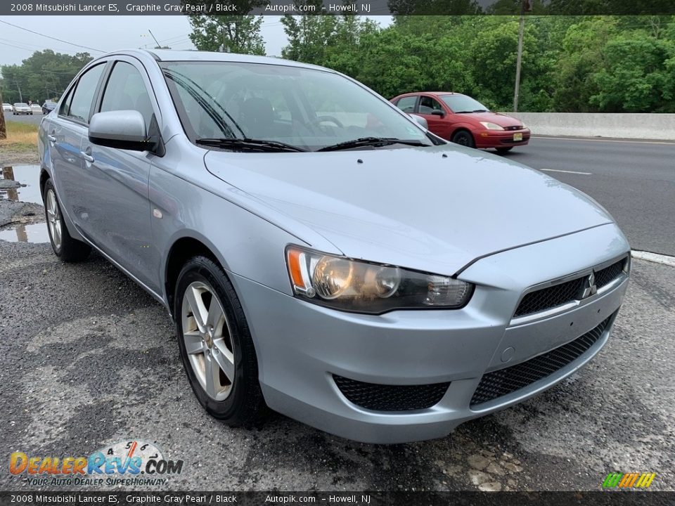 2008 Mitsubishi Lancer ES Graphite Gray Pearl / Black Photo #8