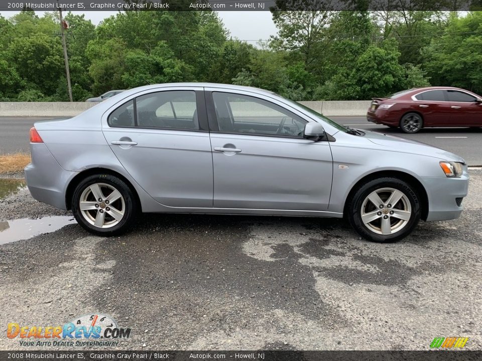 2008 Mitsubishi Lancer ES Graphite Gray Pearl / Black Photo #10