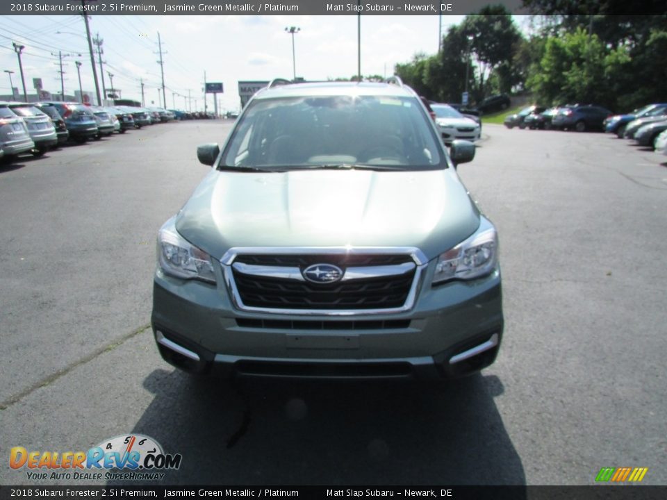 2018 Subaru Forester 2.5i Premium Jasmine Green Metallic / Platinum Photo #3