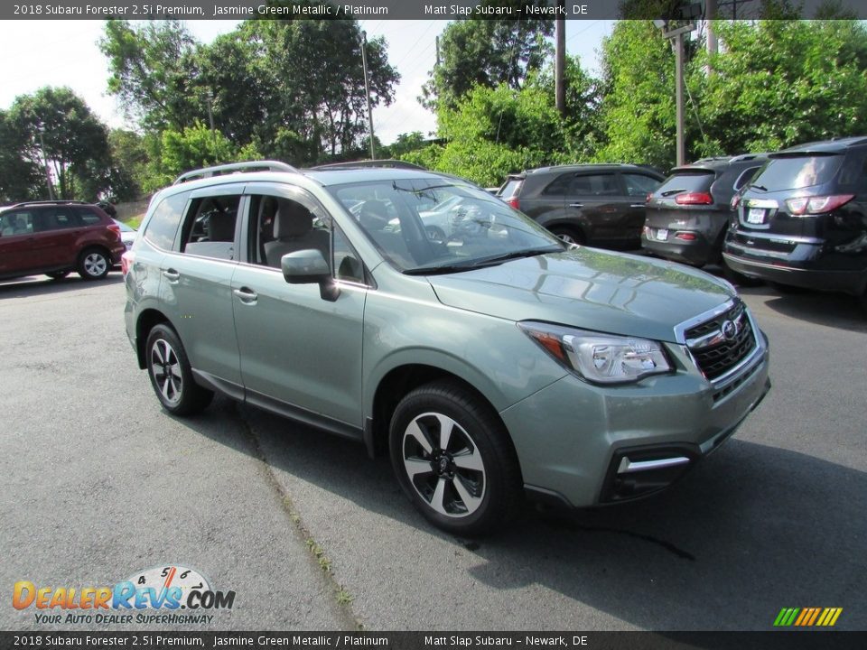 2018 Subaru Forester 2.5i Premium Jasmine Green Metallic / Platinum Photo #4