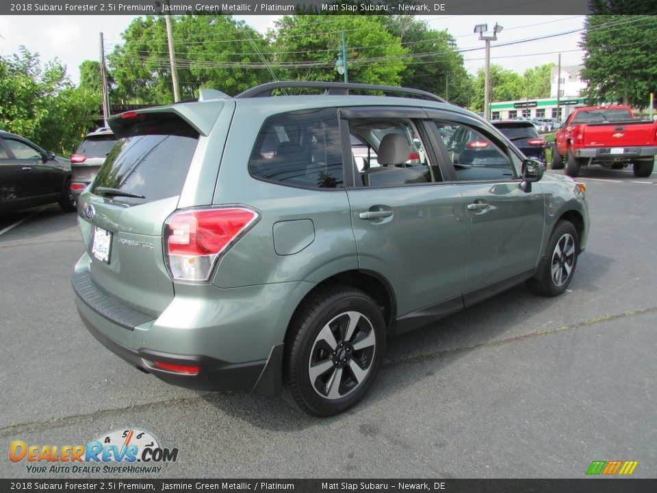 2018 Subaru Forester 2.5i Premium Jasmine Green Metallic / Platinum Photo #6