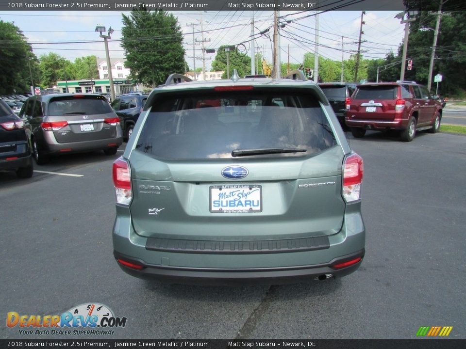 2018 Subaru Forester 2.5i Premium Jasmine Green Metallic / Platinum Photo #7