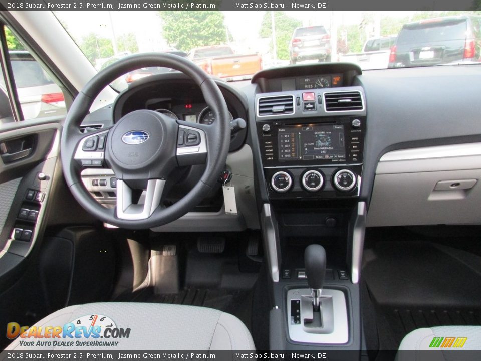 2018 Subaru Forester 2.5i Premium Jasmine Green Metallic / Platinum Photo #10