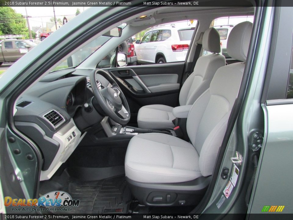 2018 Subaru Forester 2.5i Premium Jasmine Green Metallic / Platinum Photo #13