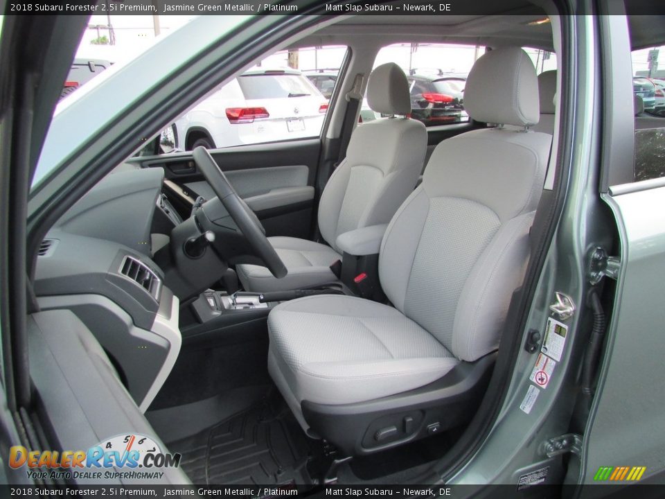 2018 Subaru Forester 2.5i Premium Jasmine Green Metallic / Platinum Photo #16