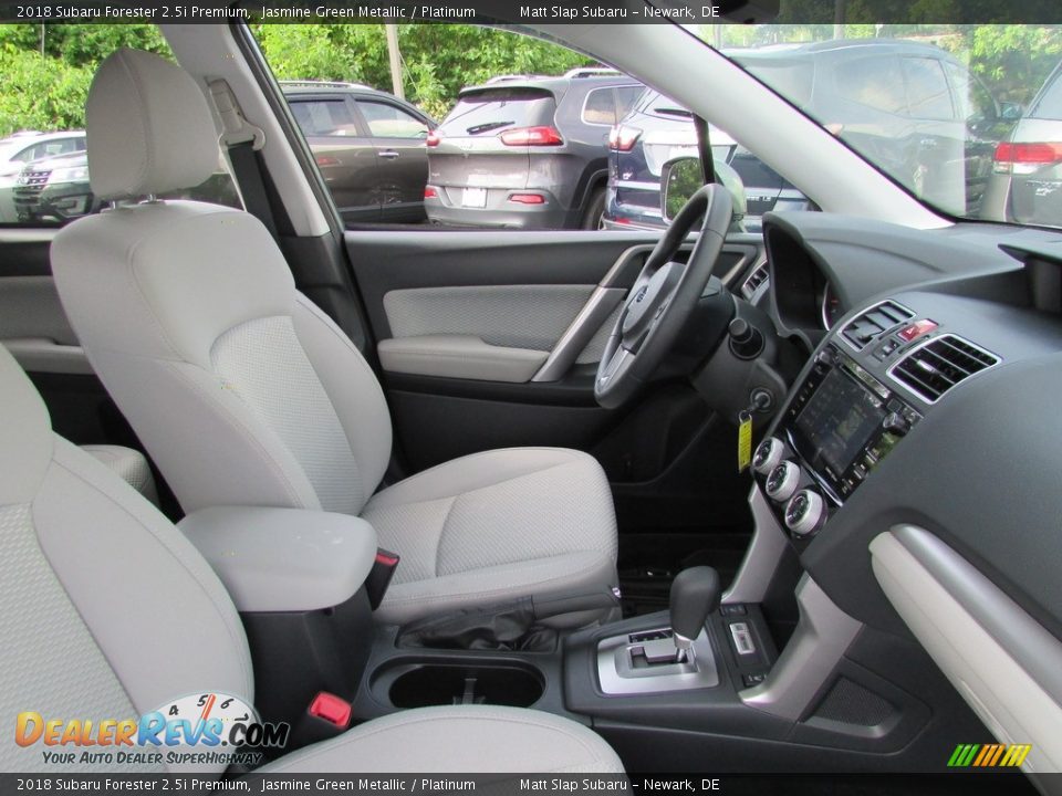2018 Subaru Forester 2.5i Premium Jasmine Green Metallic / Platinum Photo #17