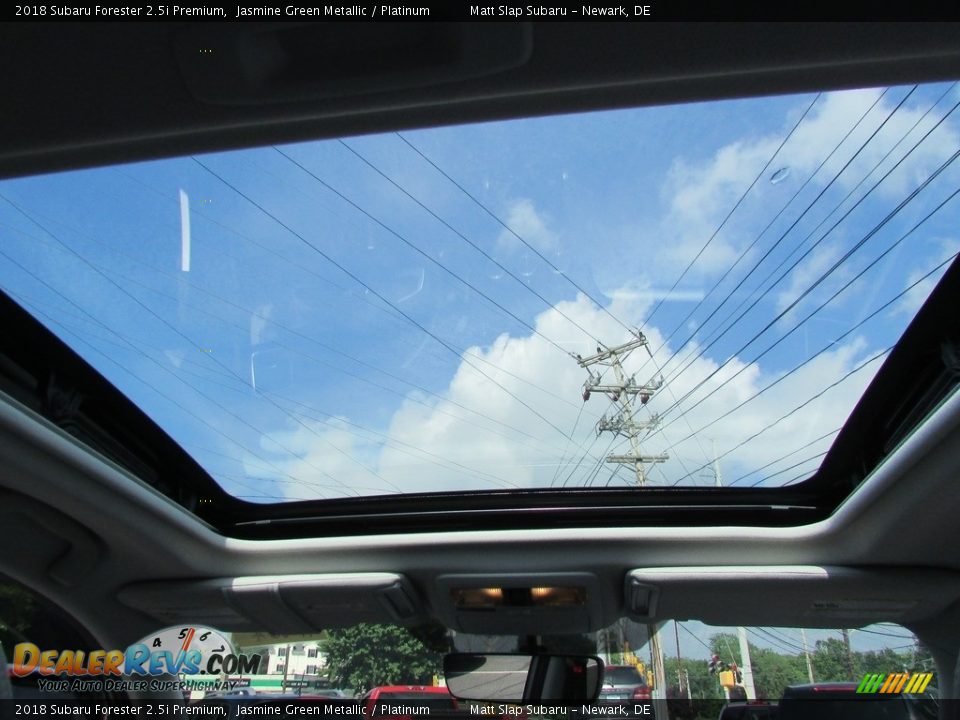2018 Subaru Forester 2.5i Premium Jasmine Green Metallic / Platinum Photo #21