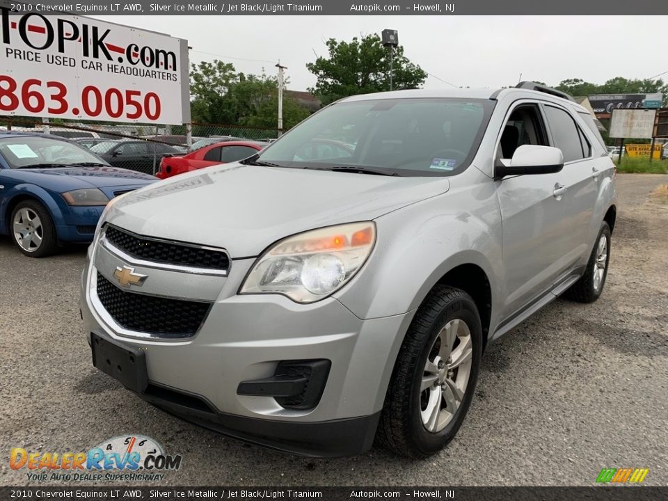 2010 Chevrolet Equinox LT AWD Silver Ice Metallic / Jet Black/Light Titanium Photo #2