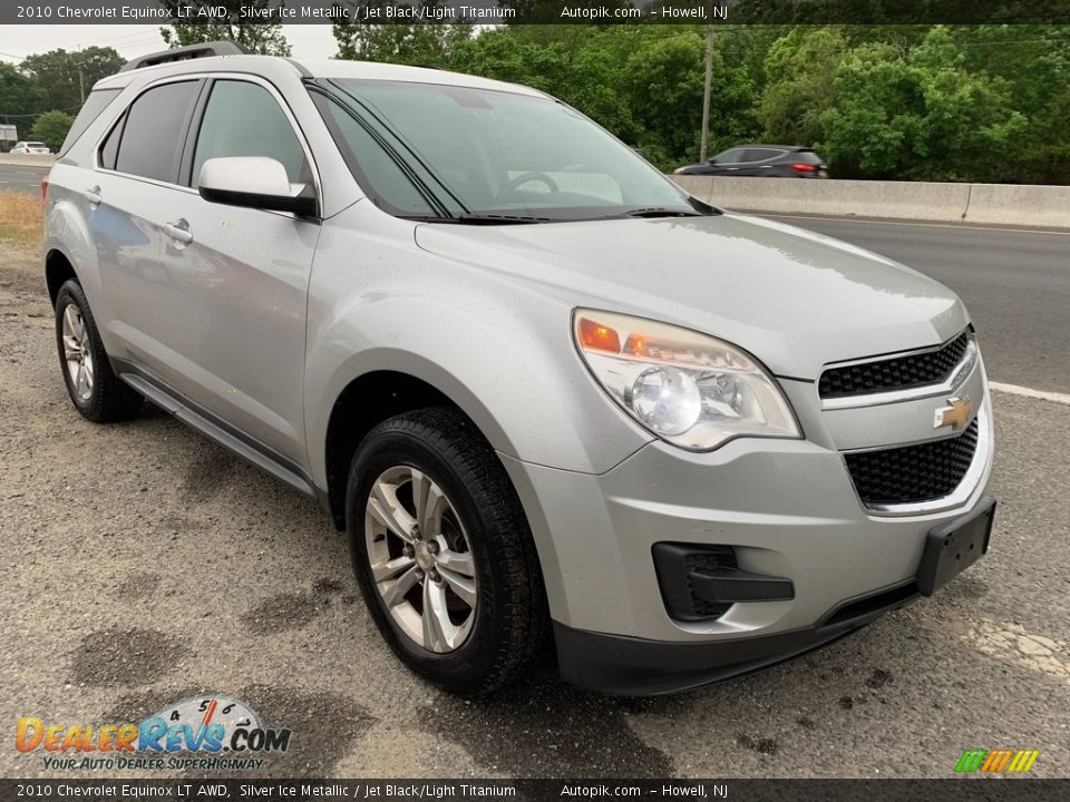 2010 Chevrolet Equinox LT AWD Silver Ice Metallic / Jet Black/Light Titanium Photo #10