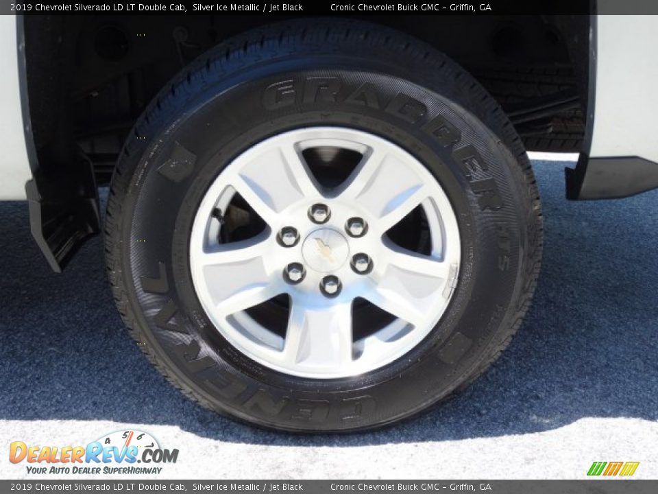 2019 Chevrolet Silverado LD LT Double Cab Silver Ice Metallic / Jet Black Photo #11
